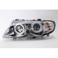 BMW E46 02-05 Chrome Projector Headlamp w Ring